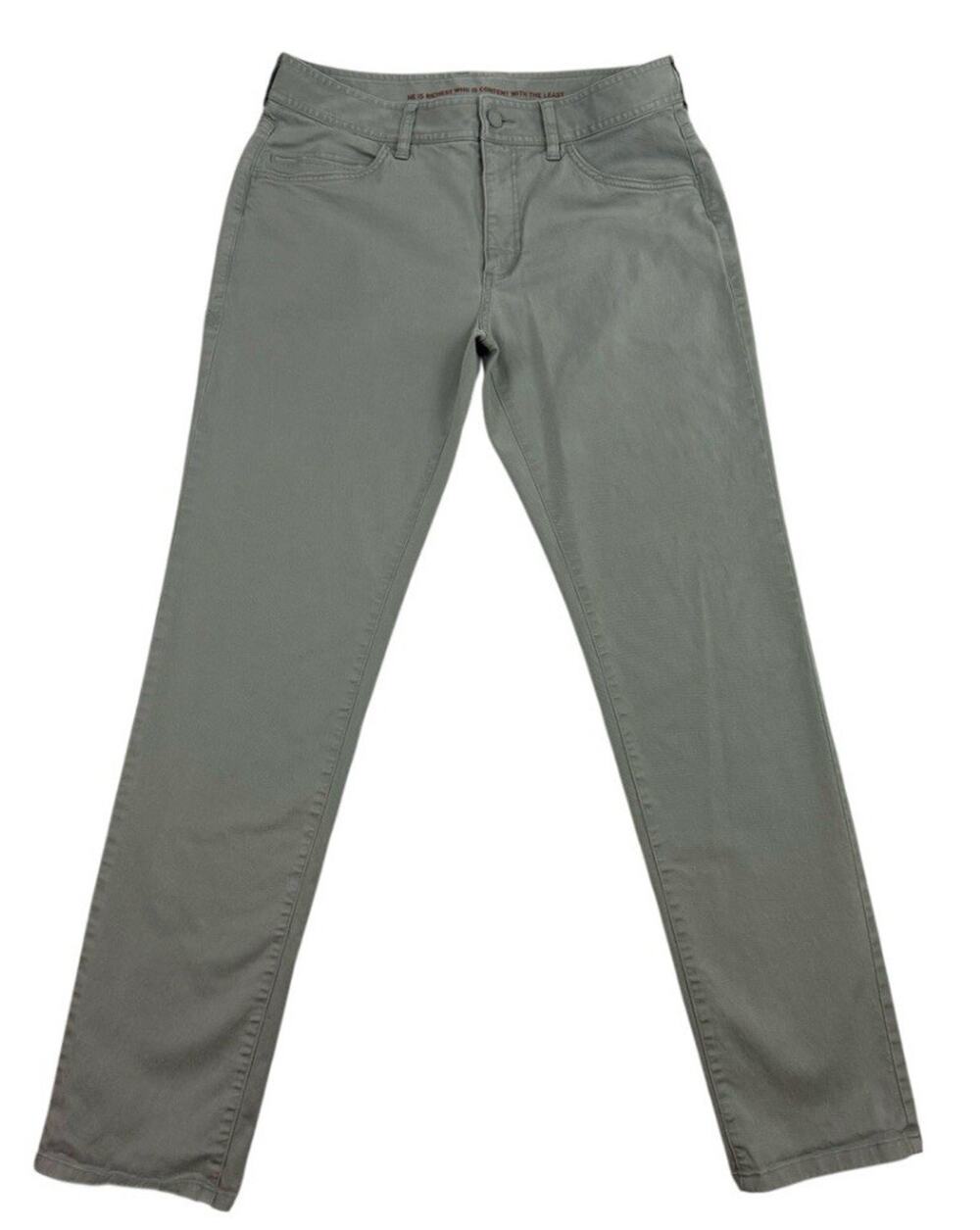 Rhone Commuter Pants Mens 32 Gray Slim Fit Stretch Chino Travel Tech Casual